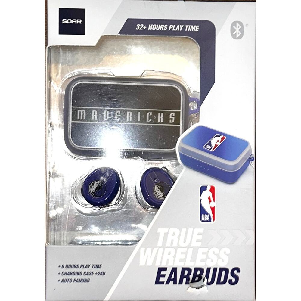 NEW Soar NBA Dallas Mavericks True Wireless Earbuds - Team Pride